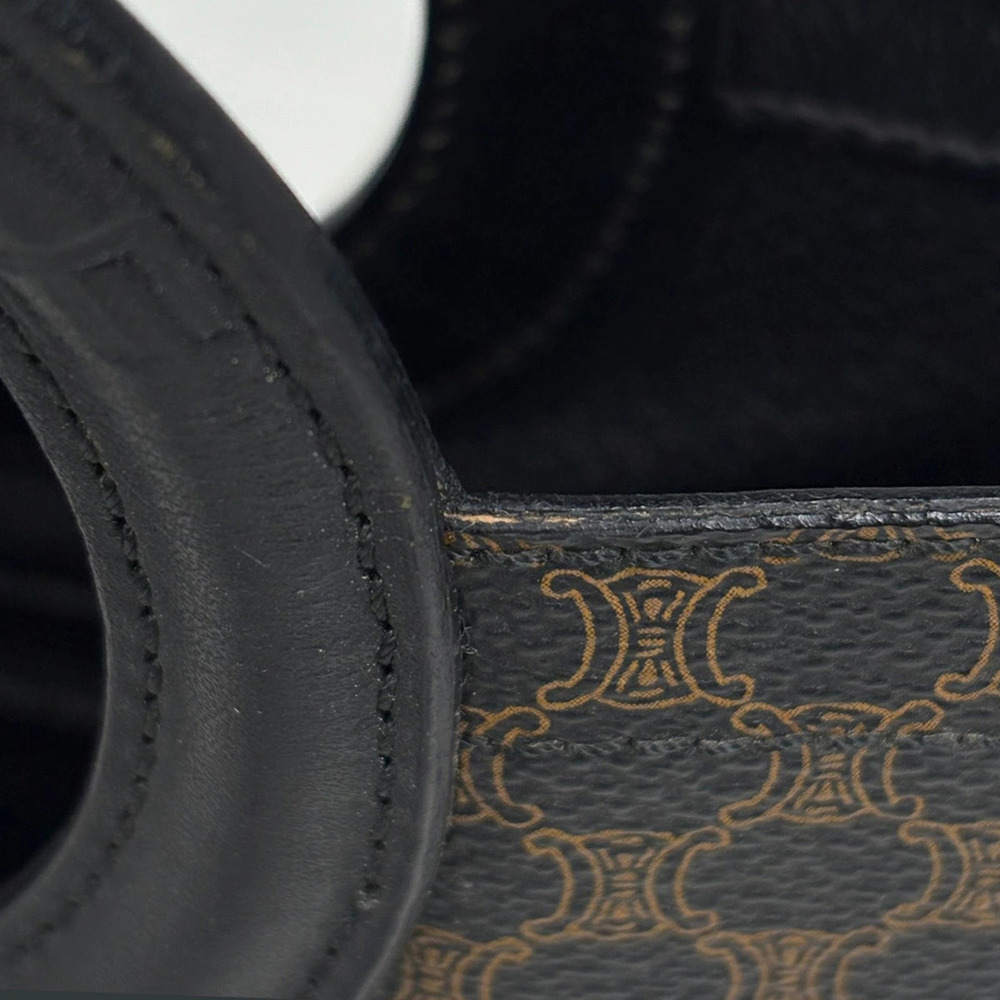 Celine Macadam handbag logo canvas black brown - Picture 5 of 7